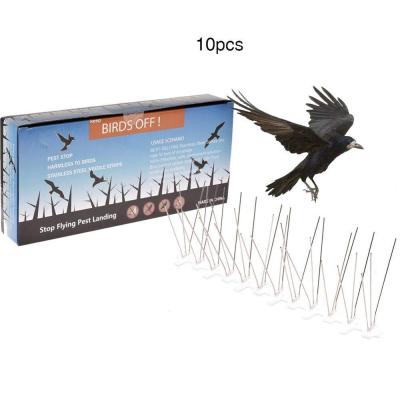 China Viable Durable Bird Repellent Gels Perfect Repellent Bird Nails Stainless Steel Bird Pigeon Spikes Kit for sale