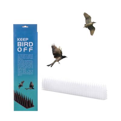 China Viable White Pigeon Nail Reflector Bird Roof Safety Environmental Protection Anti Climb Barrier Bird Spikes-12pcs for sale