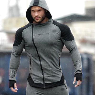 China Custom Anti-wrinkle and Black Half White Half Zip Up Hoodie Men Split 1/2 Color Pullover Jacket Hoodies for sale