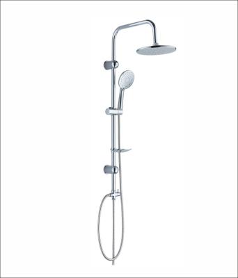 China With Chrome Slide Bar China Factory Rain Shower Around Stainless Steel Riser Shower Rail Bathroom Shower Sets for sale