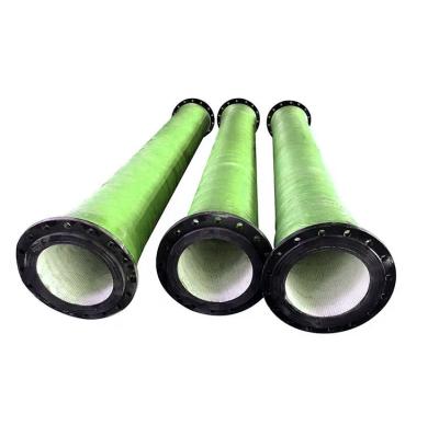 China South Africa Mining Ceramic Lined Hose Black with Clamps Coupling for sale