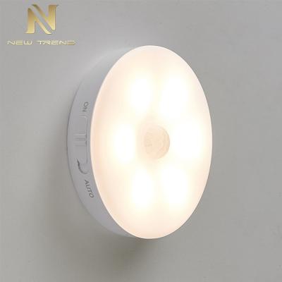 China Modern Simple Usb Charging Portable Human Body Induction Motion Sensor Led Night Lamp for sale