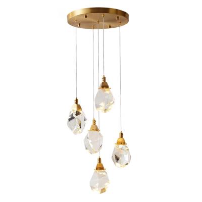 China Fashion Style Home Decor Crystal Ceiling Chandelier Led Modern Pendant Light for sale