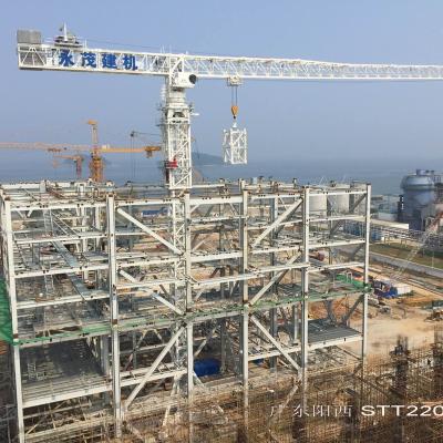 China Tower Crane Yongmao Big Topless Tower Crane Stt 2200 78M 80T and 100T Jib Tower Crane for sale