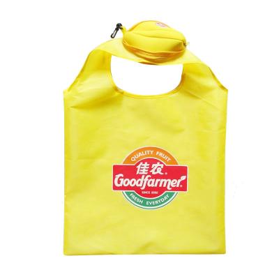 China Cheap Reusable Reusable Banana Shape Mango Folding Shape Fruit Folding Shopping Bag Shopping Bags for sale