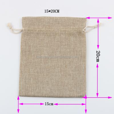 China Recyclable Promotional Eco Friendly Burlap Drawstring Bag Pouches for Wheat, Hike and Coffee Beans Packing for sale