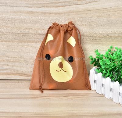 China Wholesale Cute Small Rope Handle Drawstring Gift Nonwoven Bag for sale