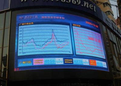 中国 壁に取り付けられた曲げられた LED 表示屋外のフル カラー PH6mm は IP65 を防水します 販売のため