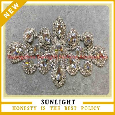 China New viable wholesale rhinestone applique for evening dress for sale