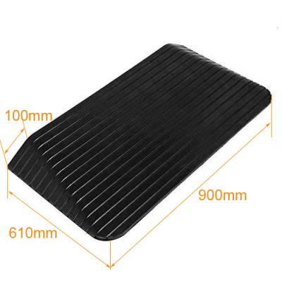 China Anti-pressure 900mm Solid 3 Inch 4 Inch 5 Inch Rubber Wheelchair Threshold Ramps Limit Ramp for sale