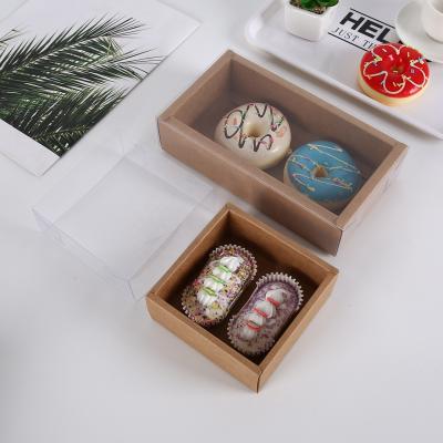 China Hot Recycled Materials Custom Design Printed 6inches 8inch Pastry Packaging Flatpack Bakery Cupcake Pastry Box for sale