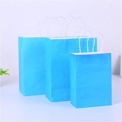 China Custom Copy Recycled Materials High Quality Colorful Cheap Kraft Paper Bags With Handles Paper Kraft Bag 710217-8 for sale