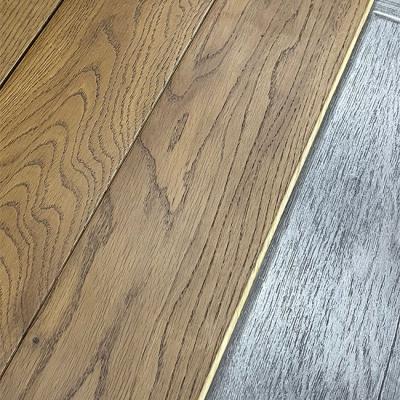 China Modern Solid Wood Flooring Plank Real One Guard Oak Engineered Solid Wood Wood Flooring for sale