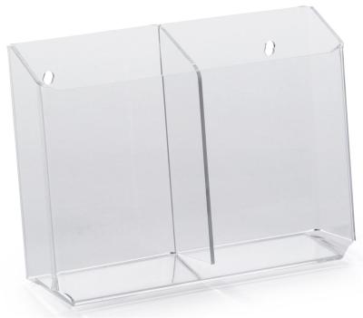 China Pure Solid Acrylic Wall Mounted Brochure Rack Custom Acrylic Literature Rack Leaflet Displays Flyer Racks for sale