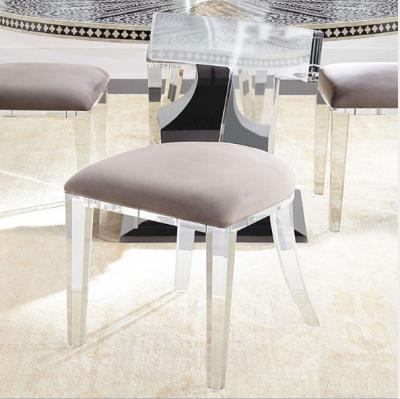 China Contemporary Manufacturer Customized Lucite Barrel Chair Acrylic Living Room Furniture Chairs for sale