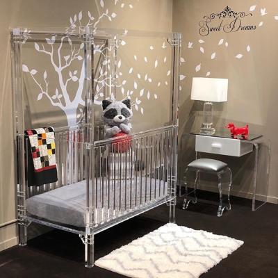 China Morden Shenzhen Co Luxury Acrylic Sleeper Baby Bed Room Furniture for sale