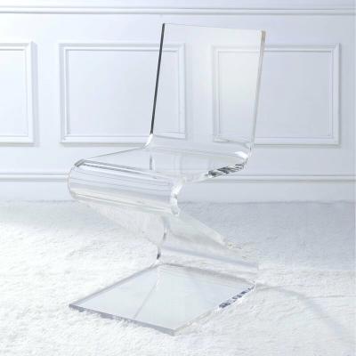 China Cooling Plexiglass Dining Chair Z Clear Acrylic Chair for sale