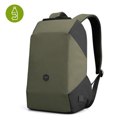 China With USB 2021 Trending recycled RPET anti theft custom laptop backpack men waterproof bagpack with USB port RPET charging backpack for sale