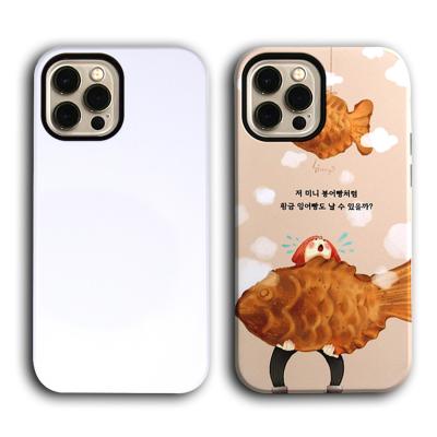 China 100% Eco-friendly Phone Case Prosub 3d Sublimations 2 In 1 Blank Phone Case Tpu PC Sublimation Blank Phone Case For Iphone 12 Pro Max for sale