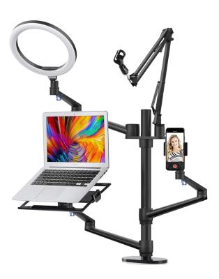 China Aluminum alloy ect. Live Stand Desk Set 6 in-1 10