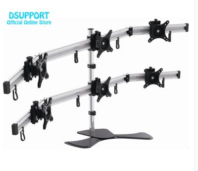 China 6 Aluminum Alloy 6 Screen Monitor Holder 15-27