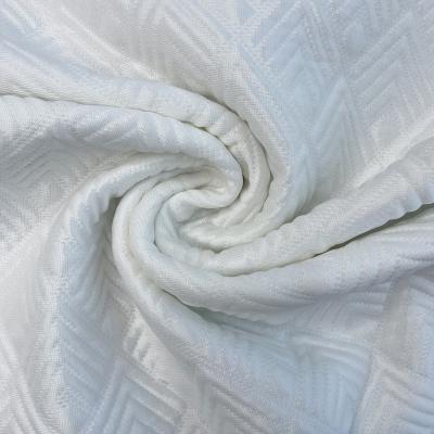 China Breathable 2022 New Design Factory Directly Knitted Cooling Fiber Jacquard Mattress Fabric For Home Textile for sale