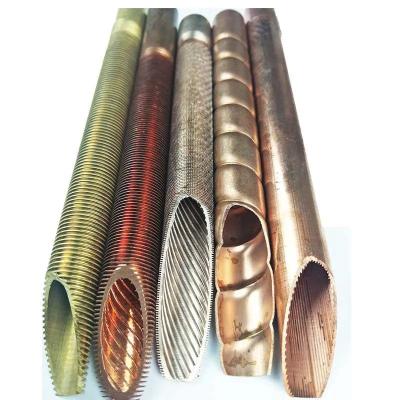 Chine DELLOK tubes à nageoires basses en cuivre à rainures intérieures pour échangeur de chaleur et refroidisseur d'air à vendre