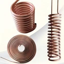 China DELLOK Yonghui Spiral Copper Coils For Cooling Steam Customised To Order for sale