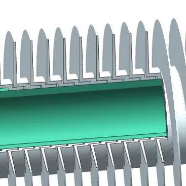 Chine L'air de DELLOK a refroidi L type tube à ailettes 0.6mm hélicoïdal d'acier inoxydable à vendre