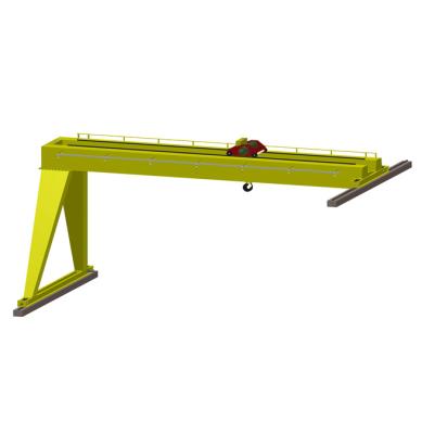 China Gantry Crane 5ton Semi Hoist Gantry Crane Low Headroom Half Gantry Crane for sale