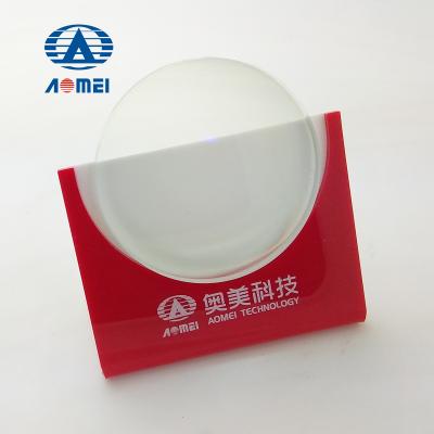 China Blue single cut 1.58 hmc vision optical lens in stock SPH 0~-10.00 CYL 0~-2.00 for sale