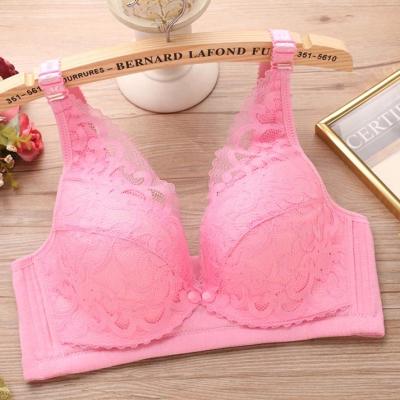 China High Quality Lace Front Open Girl Nursing Buckles Maternity Stylish Fashion Cotton Factory Antibacterial Breastfeeding Pregnant Woman Bra for sale