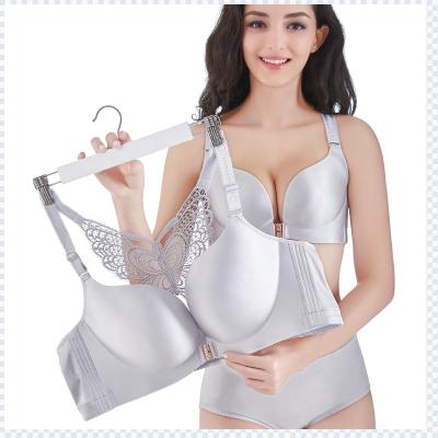 China Front Button Plus-Size Breathable QUICK DRY Comfortable Seamless Bra For Women for sale