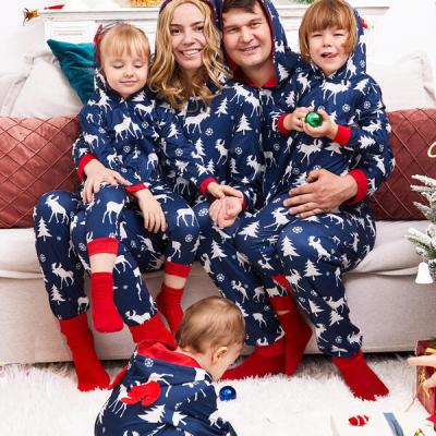 China Breathable Amazon 2021 New Christmas Family Set Reindeer Printed Family Set Christmas Home Wear Pajamas for sale