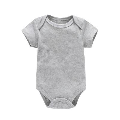 China Comfortable Breathble Jumpsuit Custom Printing Infant Romper Clothes Newborn Baby Sleepsuit Blank Feel Sublimation Cotton for sale