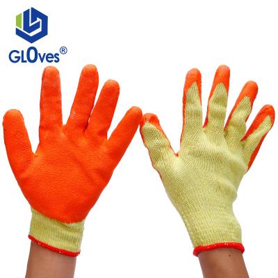 China LGSAFETY Breathable Latex Wrinkled Economic Work Gloves EN388 Construction Work Gardening Gloves for sale