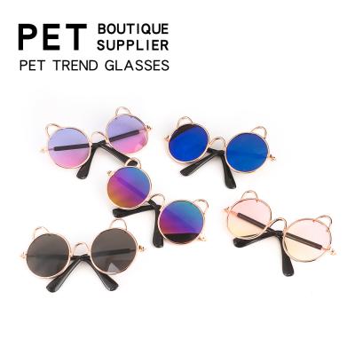 China LEISURE Cat Glass Small Dog Sun Glasses Small Wholesale Small Pet Props For Photography for sale