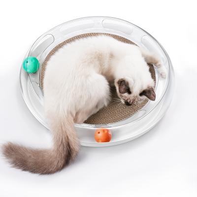 China Viable Bulk Toy Cat Scratch Pad Playground Pet PETKIT Dynamic Planet With Scratch Post Pet Kit Ball for sale