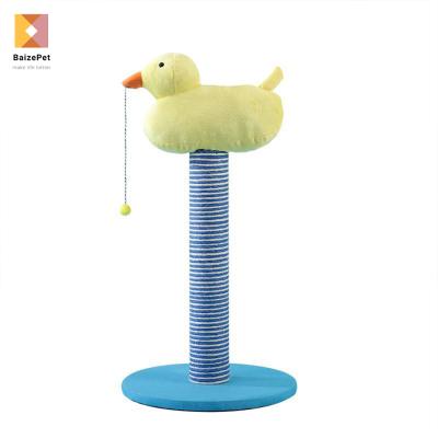 China 2021 Viable Cat Scratcher Duck Sisal Scratching New Treehouse Design for sale