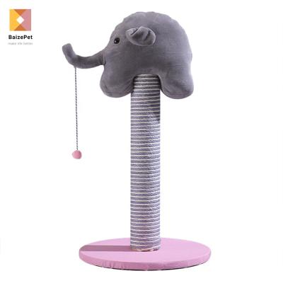 China 2021 Viable Small Cat Scratcher Elephant Sisal Scratching New Treehouse Design for sale