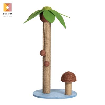 China 2021 Sustainable Coconut Cat Scratcher Sisal Scratching Tree House New Design With Cheap Price for sale