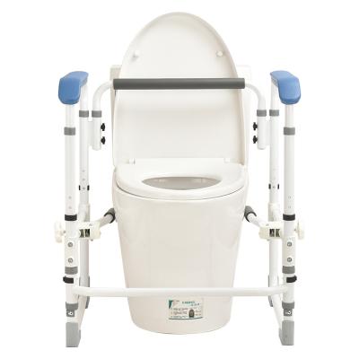 China Standing Height Adjustable Commode Toilet Safety Retails Bathroom Device For Elder And Disabled KDB502BFT for sale