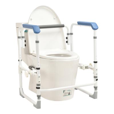 China Steel Height Adjustable Chest Of Drawers Toilet Armrest For Elder And Disable KDB502 for sale