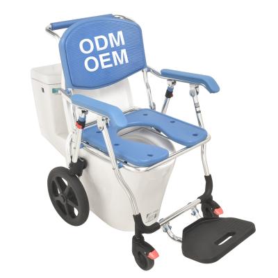 China Older hospital shower commode chair toilet chair camping commode chairc for sale