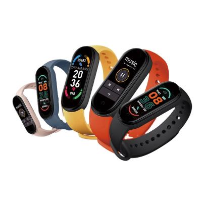 China Reloj Wristband Device Wrist M6 Smartband Custom Touch Screen Sports Fitness Waterproof Wristband Wearable Smart Watch M6 Tracker for sale