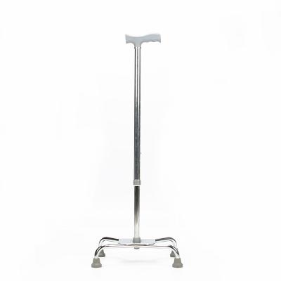 China Brilliant Sliver Frame Aluminum Alloy Quadruped Crutches for Senior Durable and Affordable for Hospitals and Elderly Homes 924 for sale