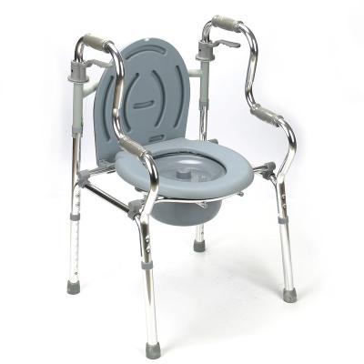 China Easy Detachable Foldable Aluminum Alloy Aluminum Hot Sale Low Price Toilet Chair Carry Store And Transport Convenient for sale