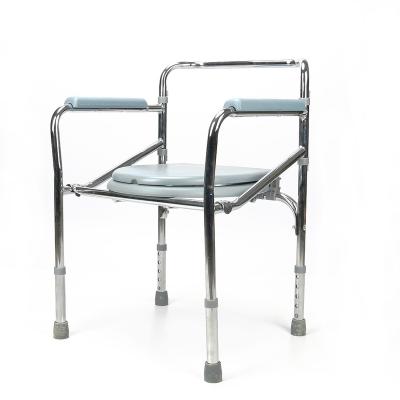 China Simple And Easy To Carry And Store Commode Chair Whole Factory Sale ZBY02 Aluminum Alloy Frame for sale