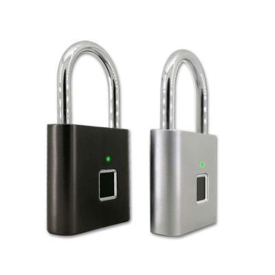 China Intelligent Smart Lock Fingerprint Padlock Zinc Alloy Material for sale