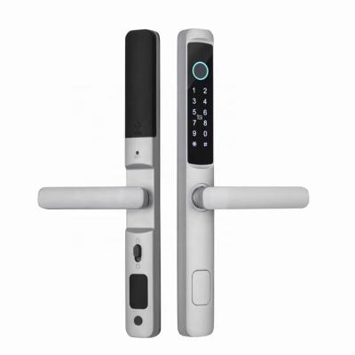 China Zink legering waterdicht slimme deur slot Zilver / Zwart High Security Smart Lock Te koop